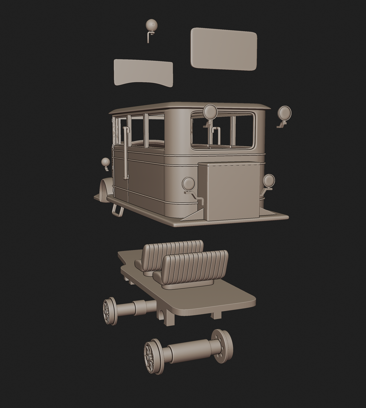 BUDA 619 RAIL 3D PRINT MODEL