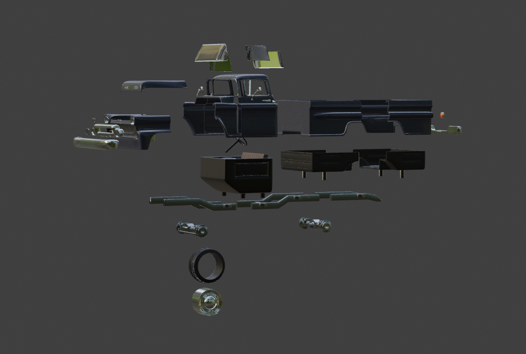 STL FILE GMC F100 1959 TRUCK 3D MODEL - ARTISTIT