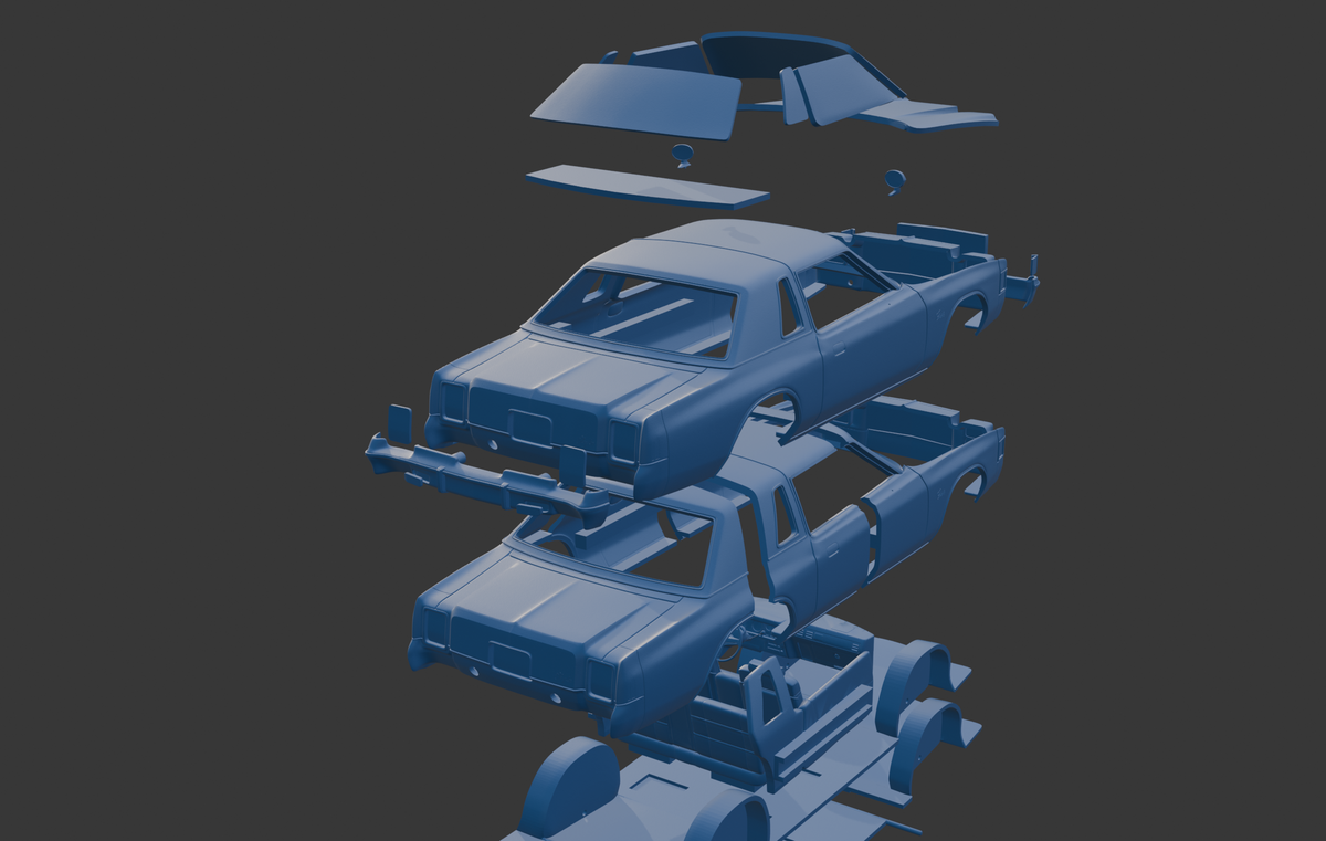 CHRYSLER CORDOBA 300 1979 3D PRINT MODEL