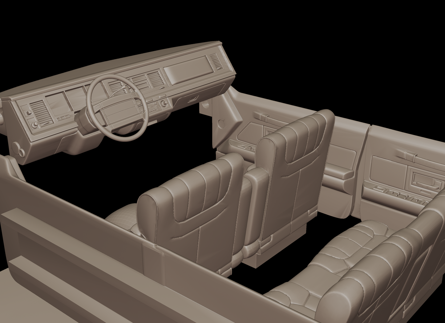 Lincoln town car 1990-1995 3d print model