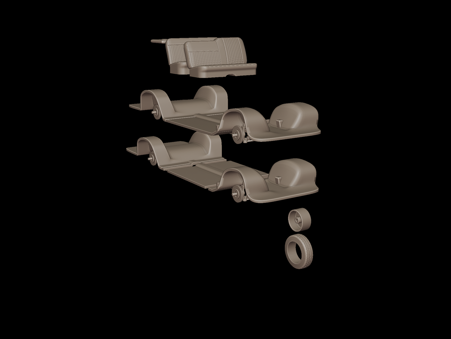 chrysler newport hardtop sedan 2 doors 1961 3d print model