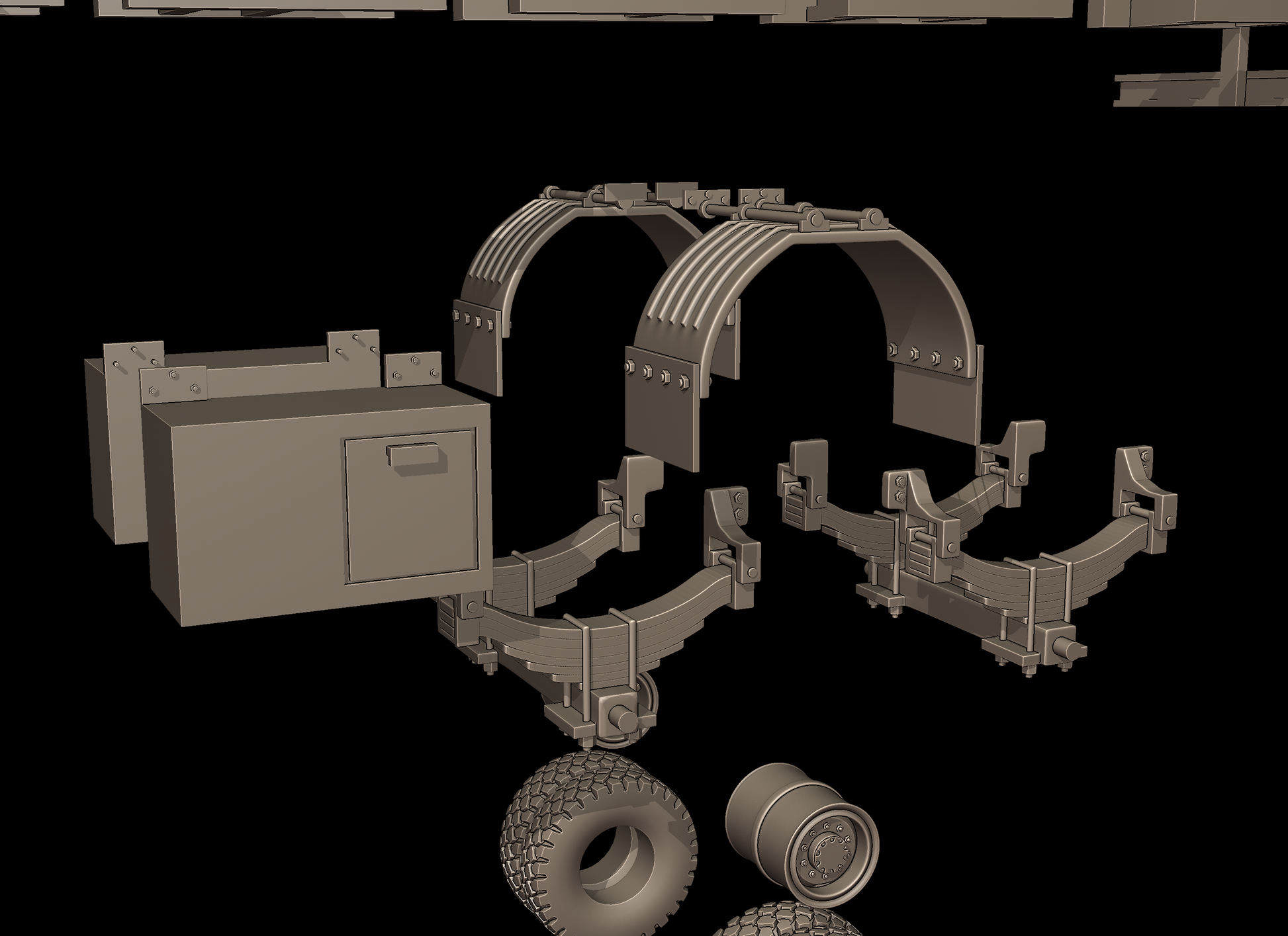 STL FILE CIRCULAR TRAILER TANKER 3d print model - ARTISTIT