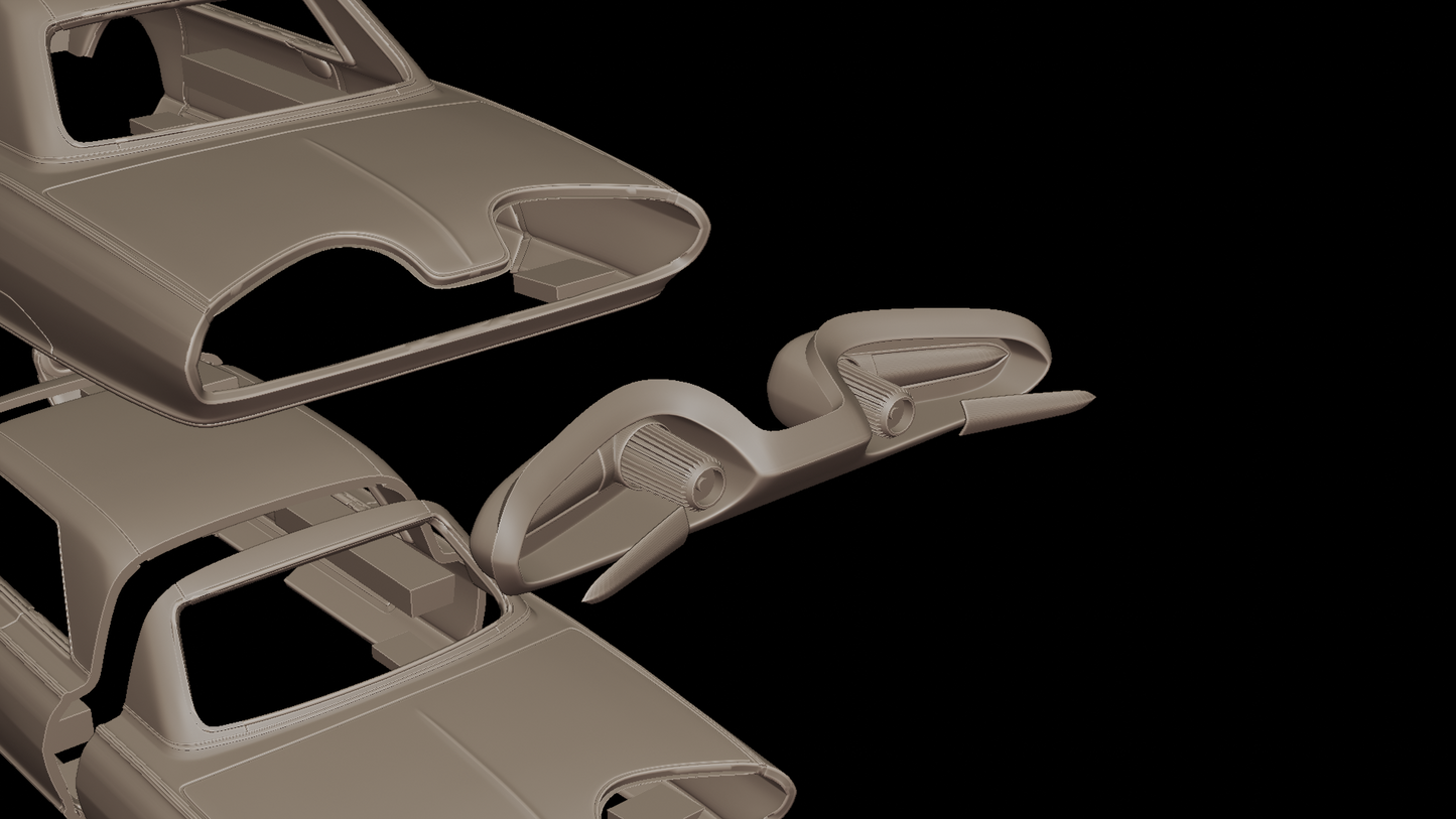 STL FILE Chrysler Turbine 1963 3D PRINT MODEL - ARTISTIT