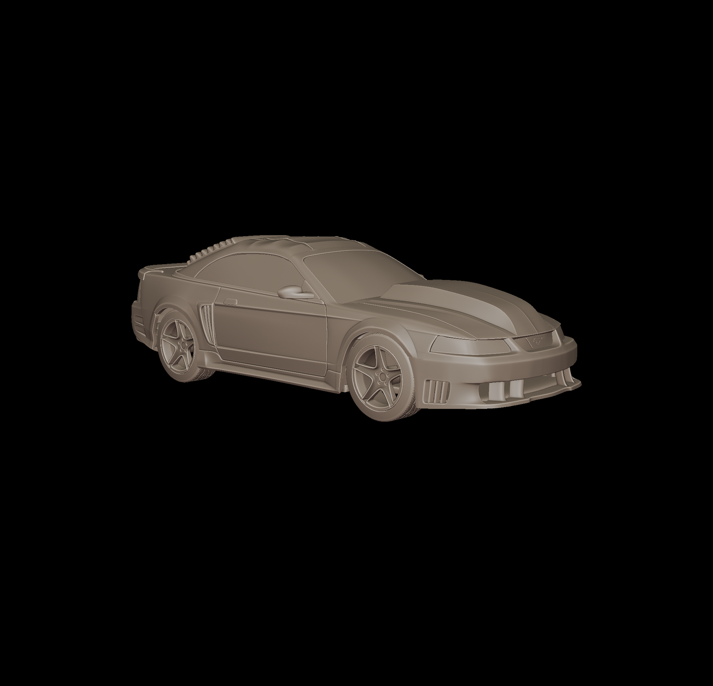 custom ford mustang saleen 2001 3d print model