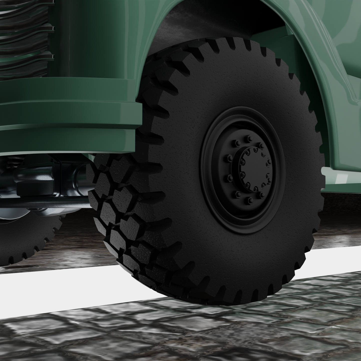 STL FILE CHEVROLET COE TRUCK 1949 V3 - ARTISTIT