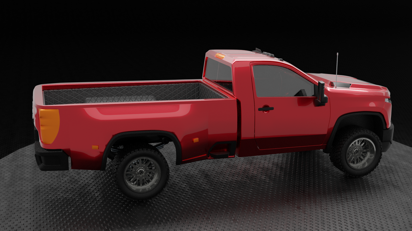 STL FILE 2020 Chevrolet Silverado 3500HD Single Cab - ARTISTIT