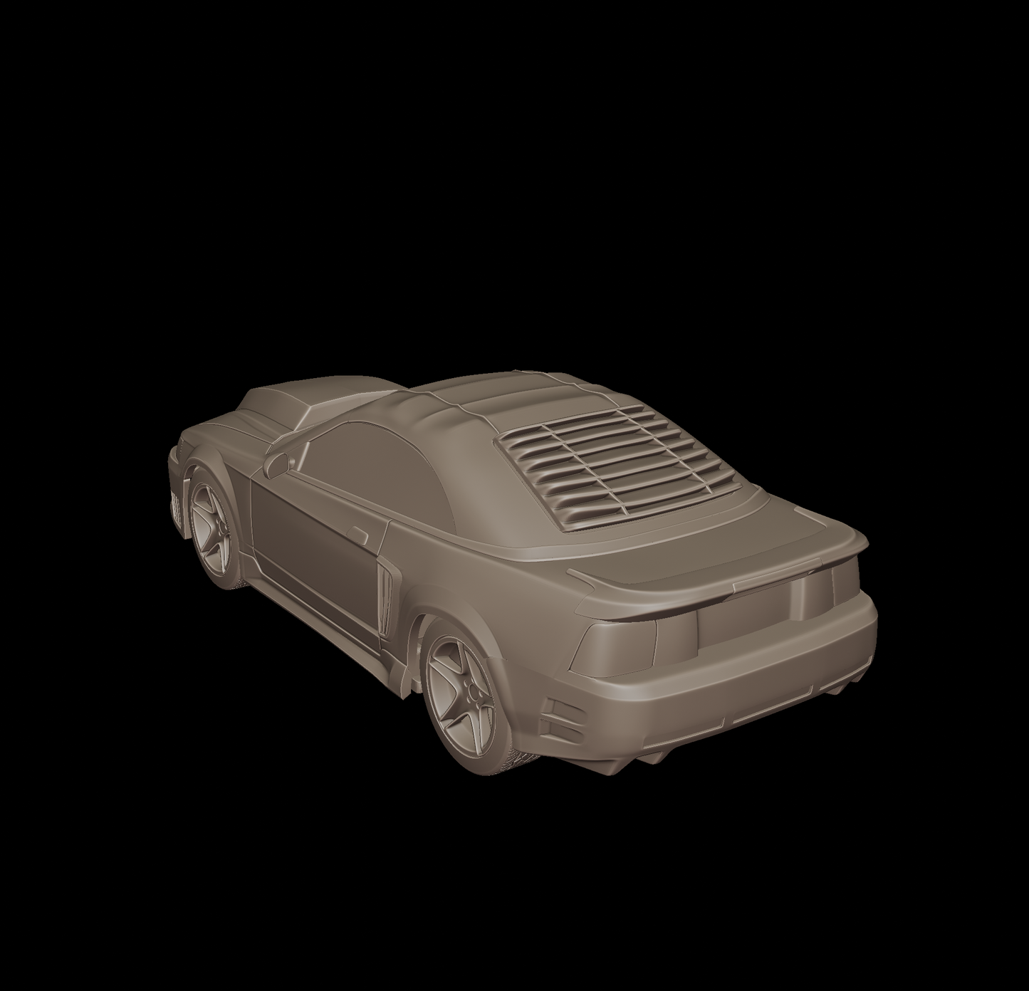 custom ford mustang saleen 2001 3d print model