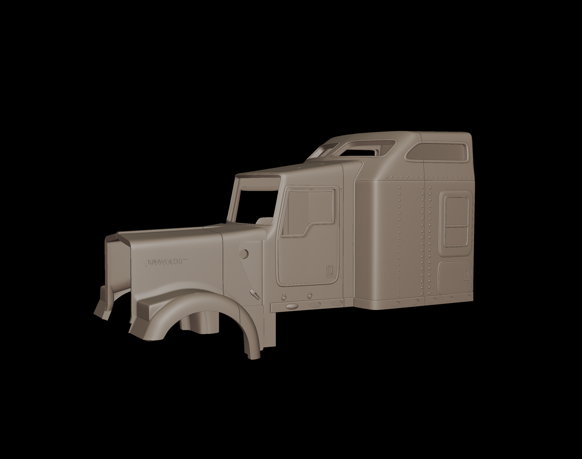 STL FILE kenworth_w900 2006 3d print model - ARTISTIT