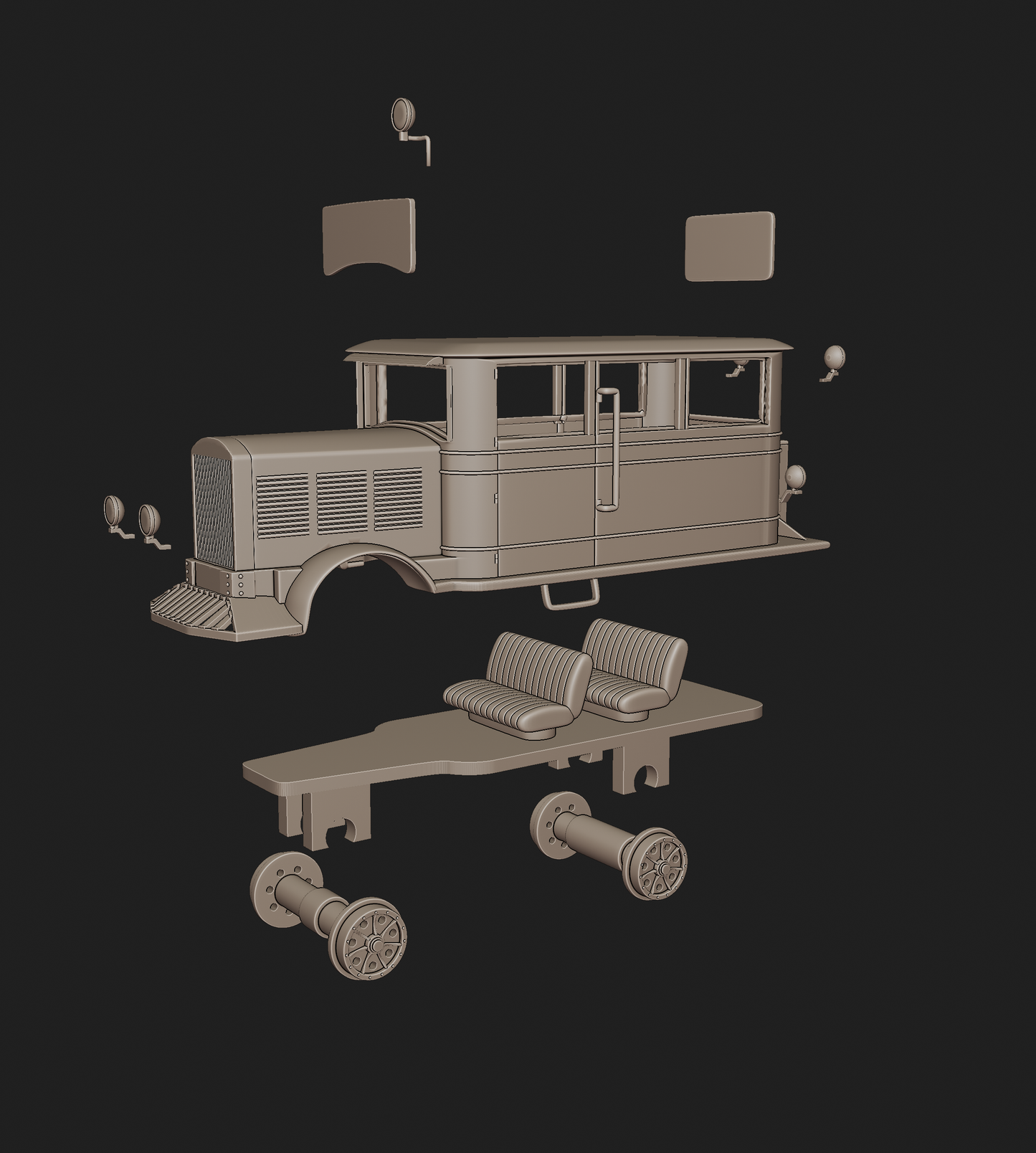 BUDA 619 RAIL 3D PRINT MODEL