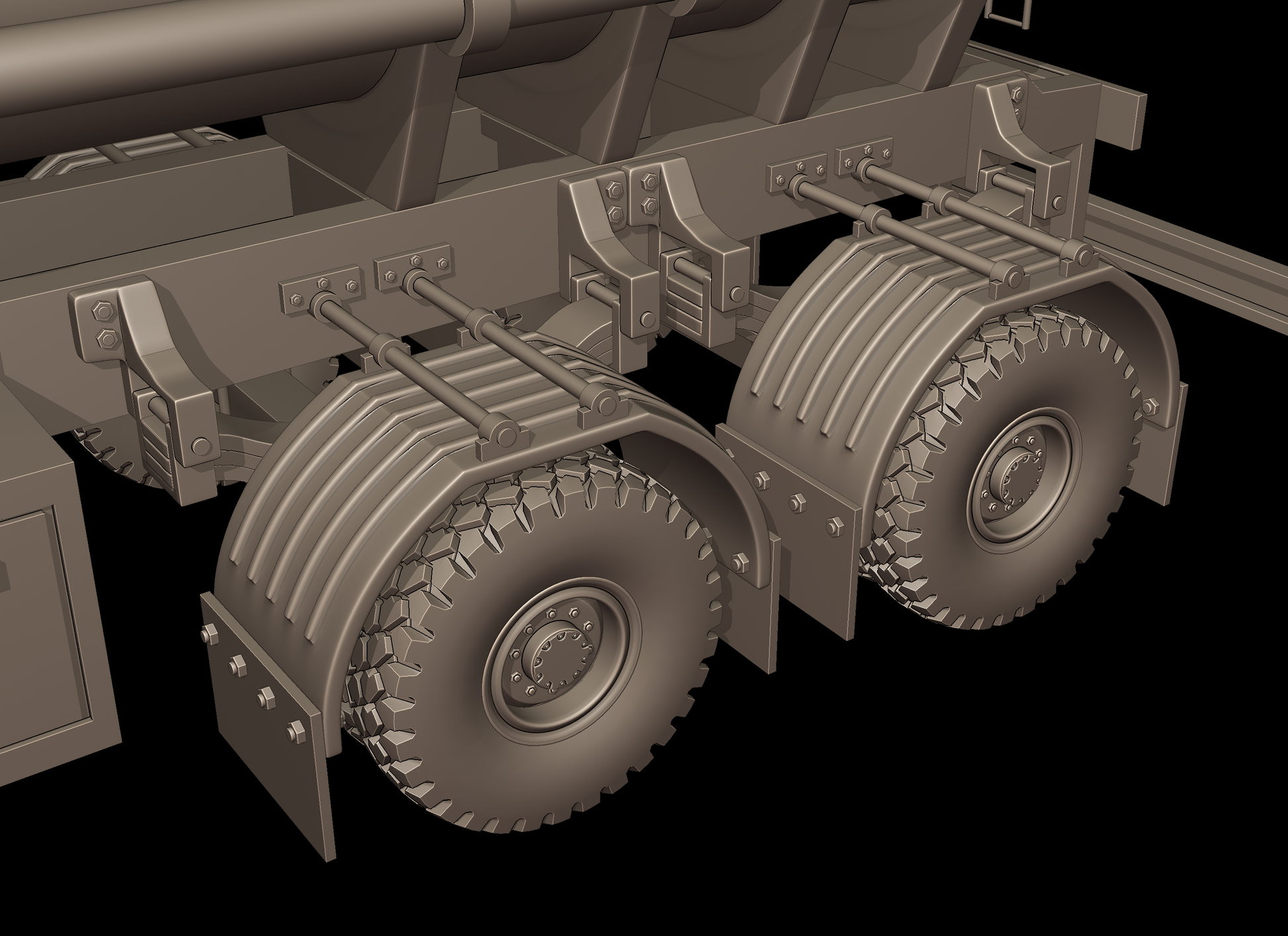 STL FILE CIRCULAR TRAILER TANKER 3d print model - ARTISTIT