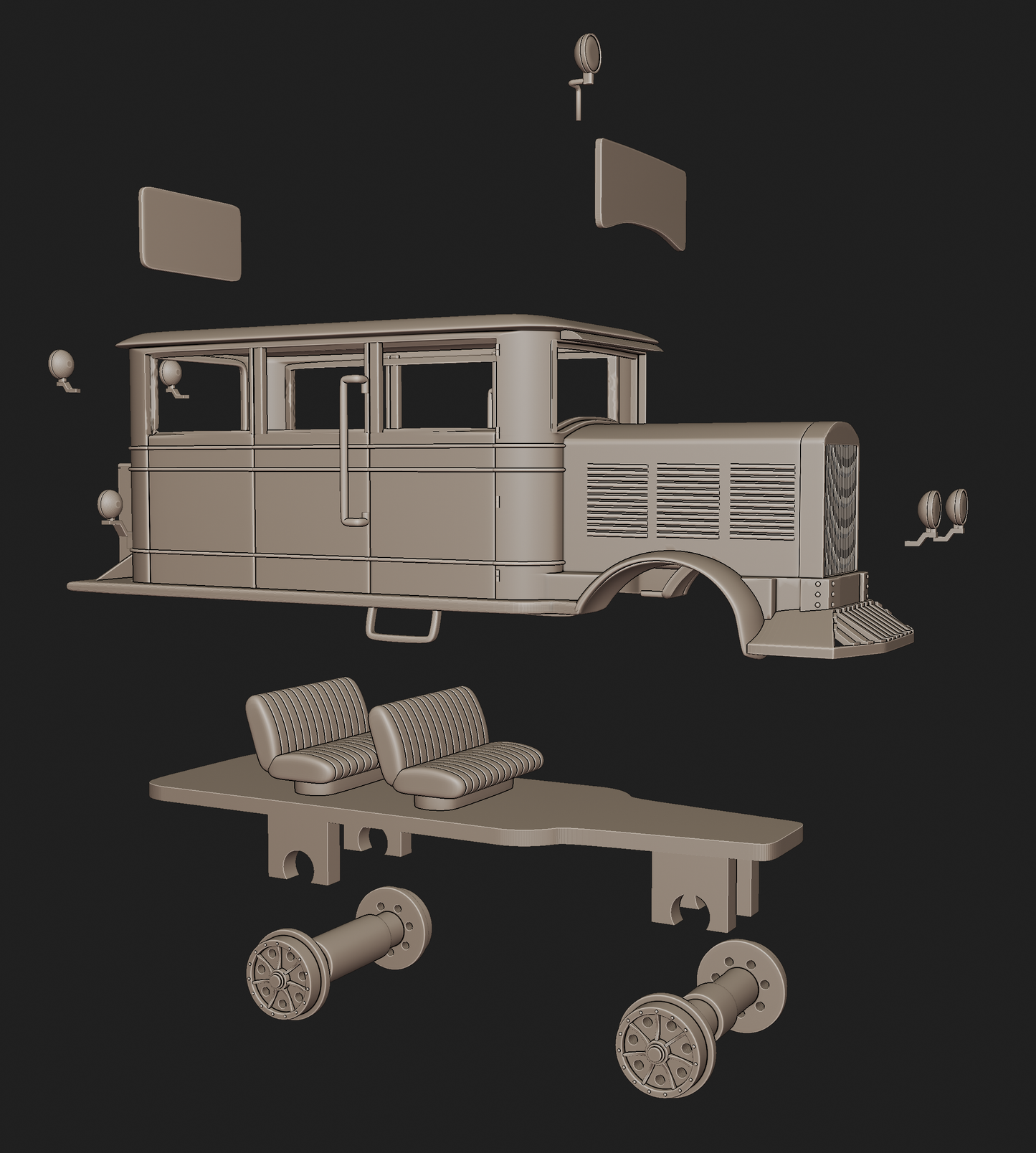 BUDA 619 RAIL 3D PRINT MODEL