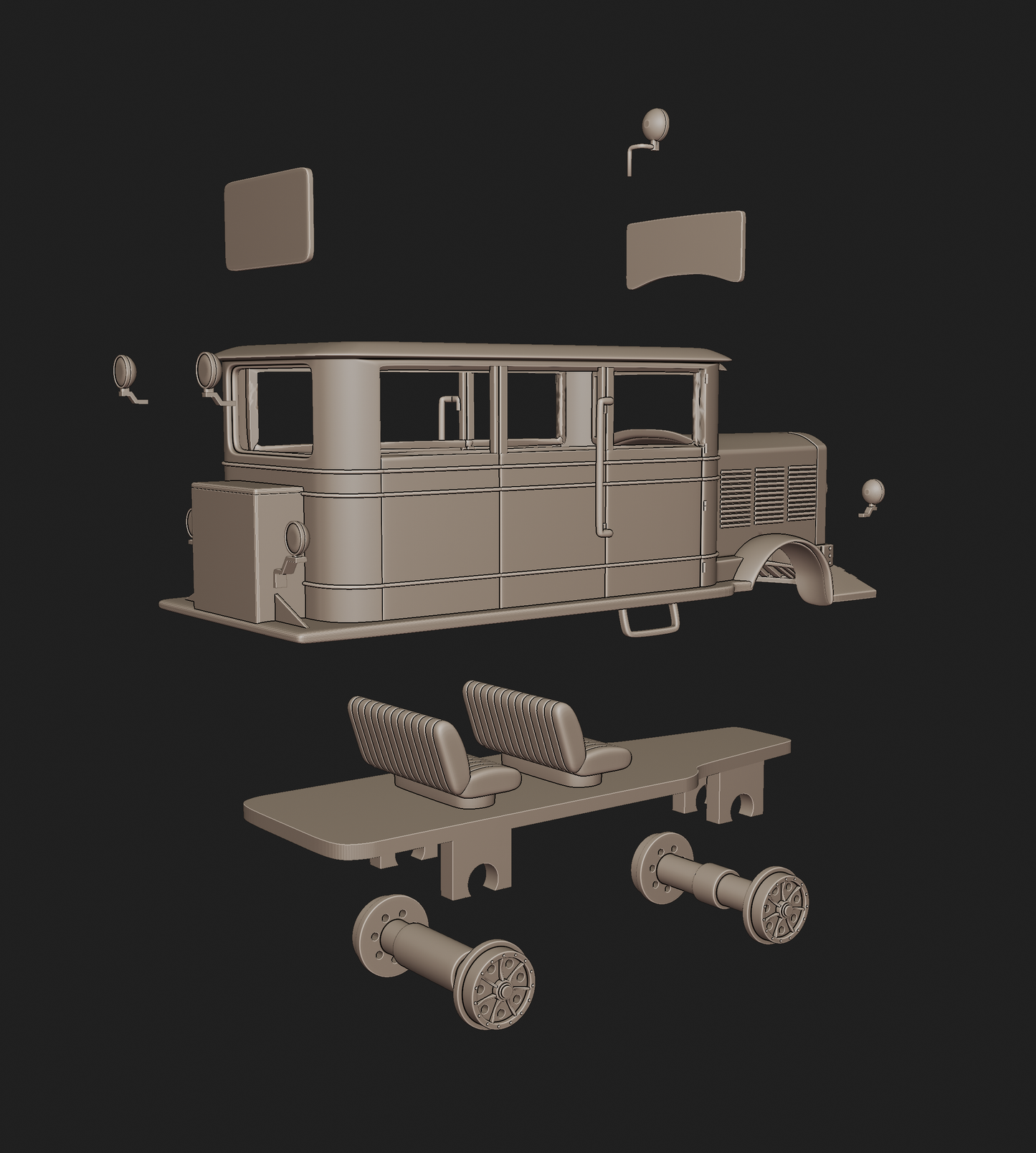 BUDA 619 RAIL 3D PRINT MODEL