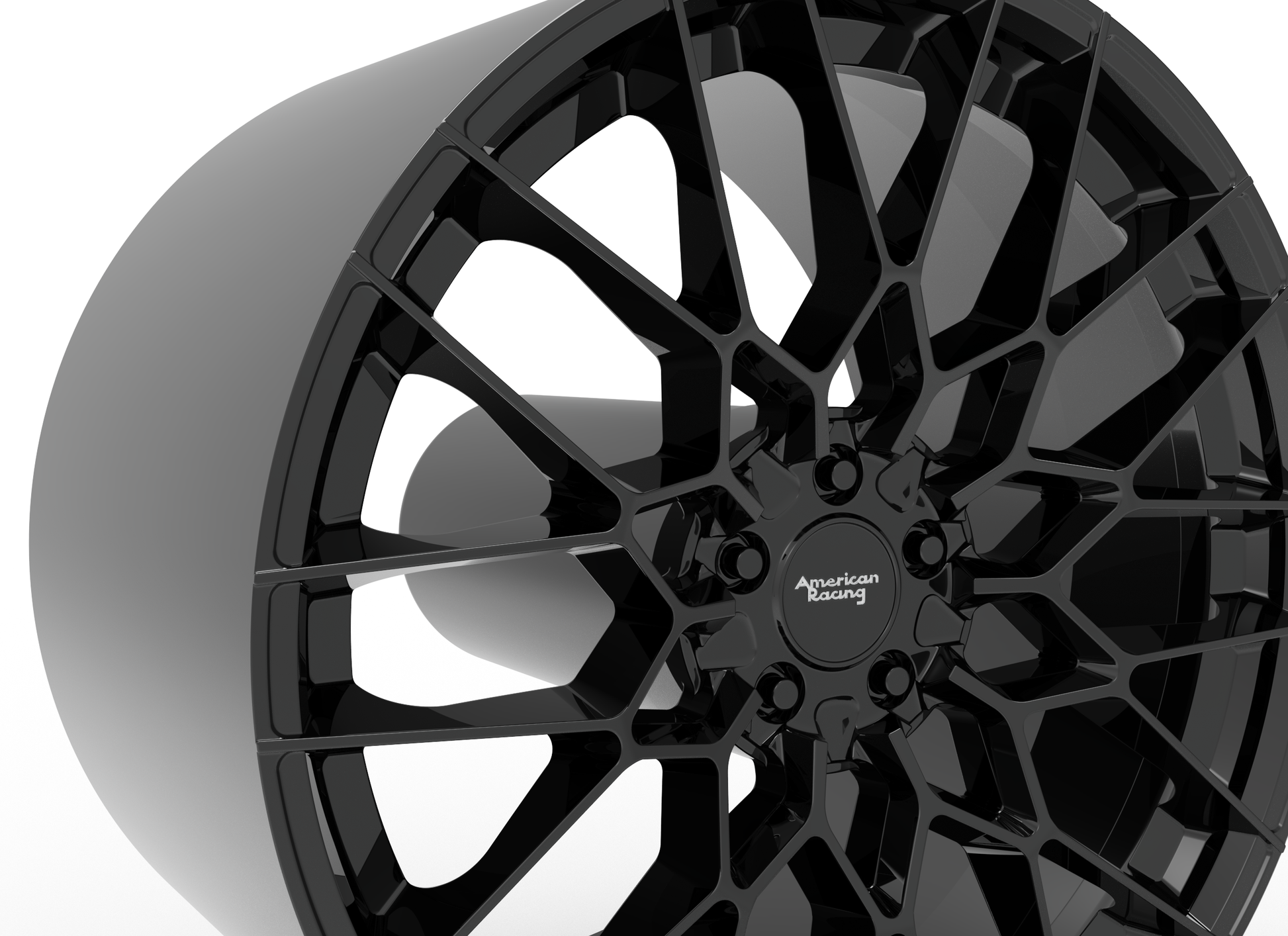 STL FILE AMERICAN RACING BARRAGE WHEEL 3D MODEL - ARTISTIT