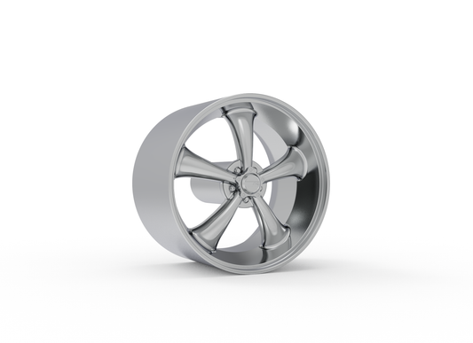 STL FILE AMERICAN RACING CLASSIC TORQ THRUST II WHEEL 3D MODEL - ARTISTIT