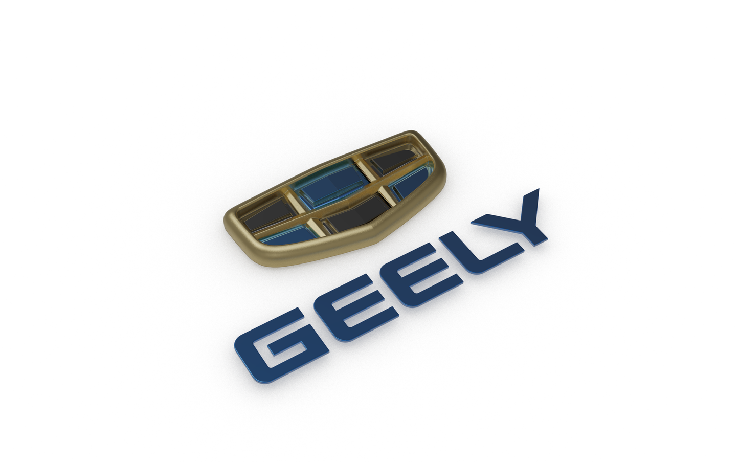 STL FILE Geely logo 3D MODEL - ARTISTIT