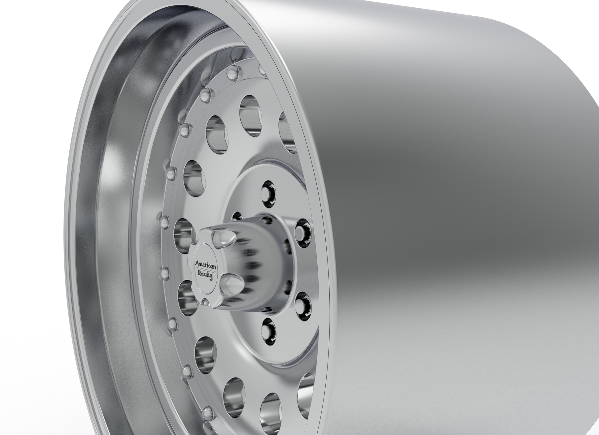 STL FILE AMERICAN RACING OUTLAW II WHEEL 3D MODEL - ARTISTIT