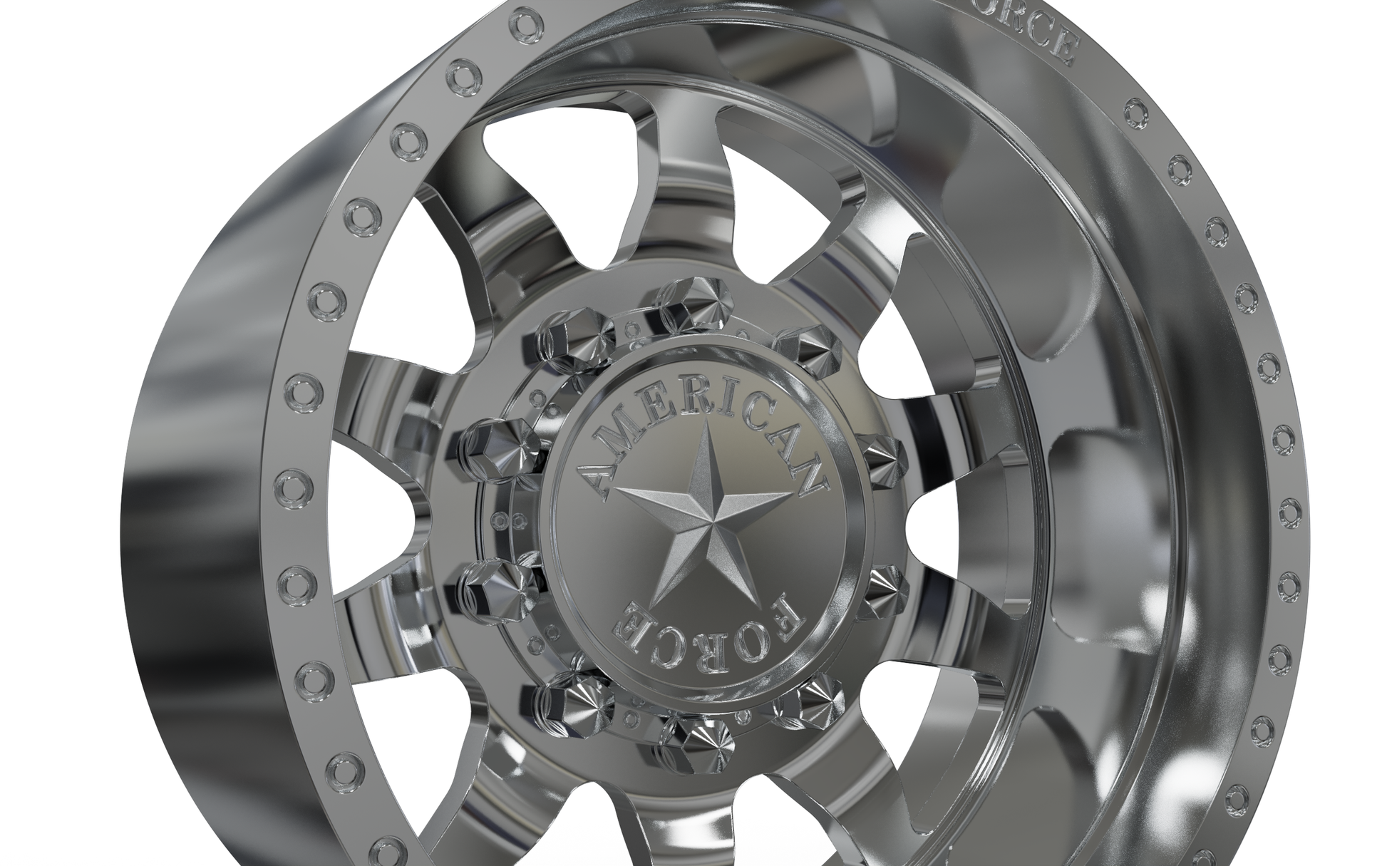 STL FILE REAR AMERICAN FORCE 11 INDEPENDENCE DRW WHEEL 3D MODEL - ARTISTIT