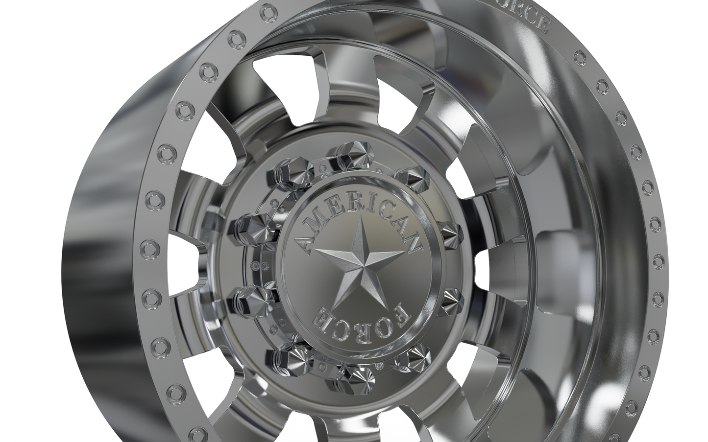 STL FILE REAR AMERICAN FORCE 23 BOLT DRW WHEEL 3D MODEL - ARTISTIT