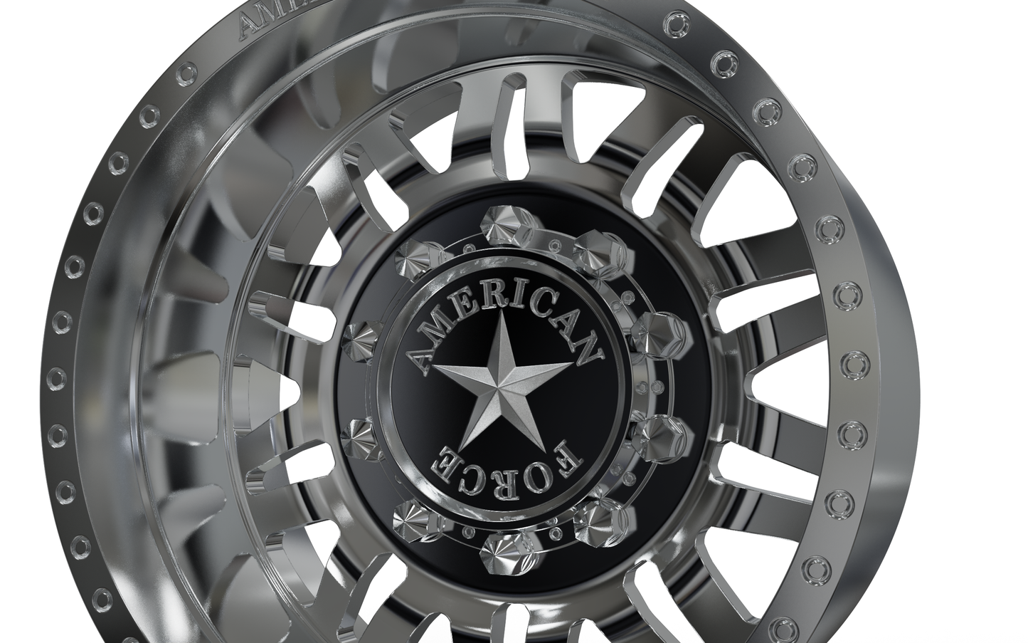 STL FILE REAR AMERICAN FORCE 9 LIBERTY DRW WHEEL 3D MODEL - ARTISTIT