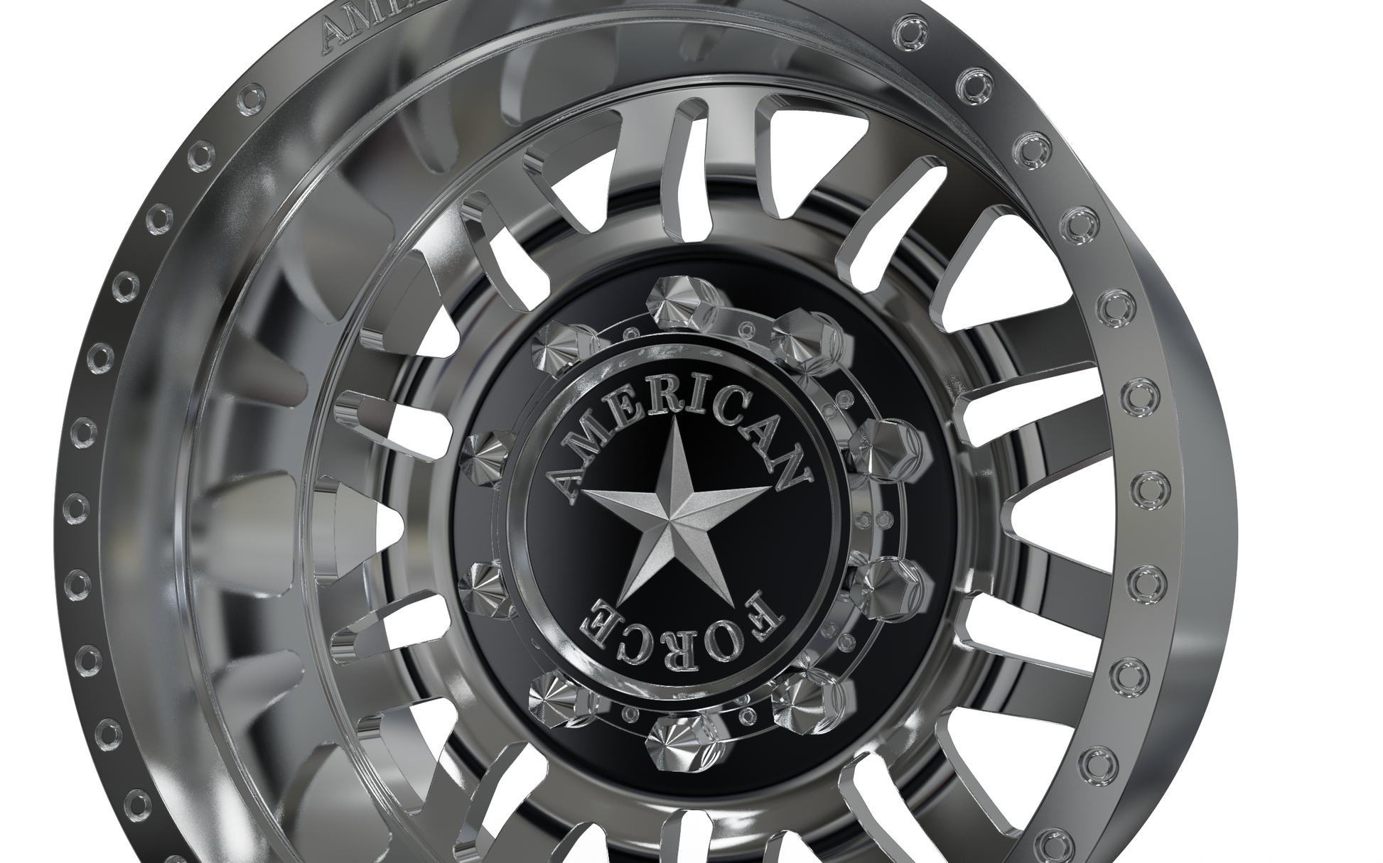 STL FILE REAR AMERICAN FORCE 9 LIBERTY DRW WHEEL 3D MODEL - ARTISTIT