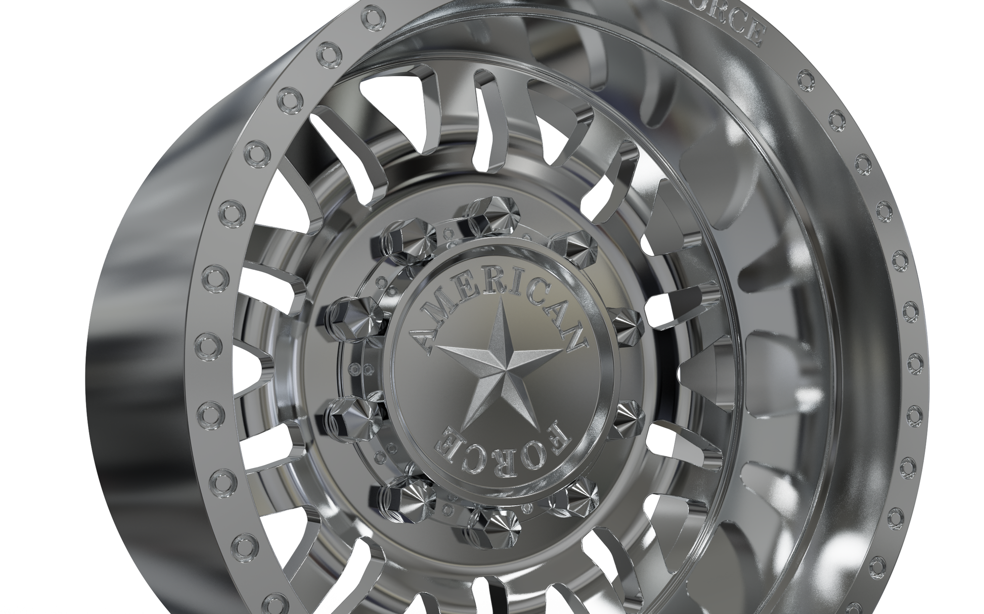 STL FILE REAR AMERICAN FORCE 9 LIBERTY DRW WHEEL 3D MODEL - ARTISTIT