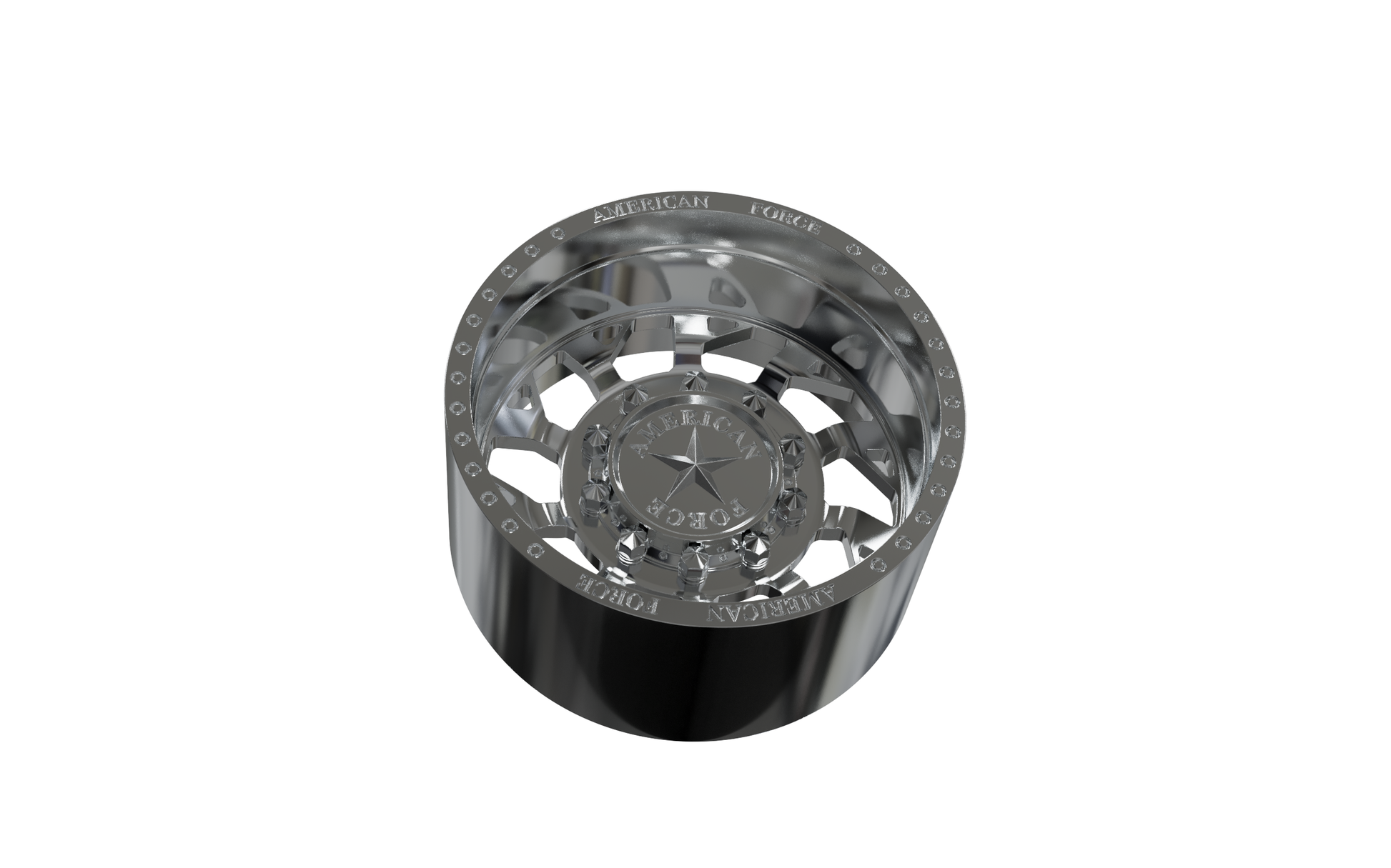 STL FILE REAR AMERICAN FORCE D04 MAN O'WAR DRW WHEEL 3D MODEL - ARTISTIT