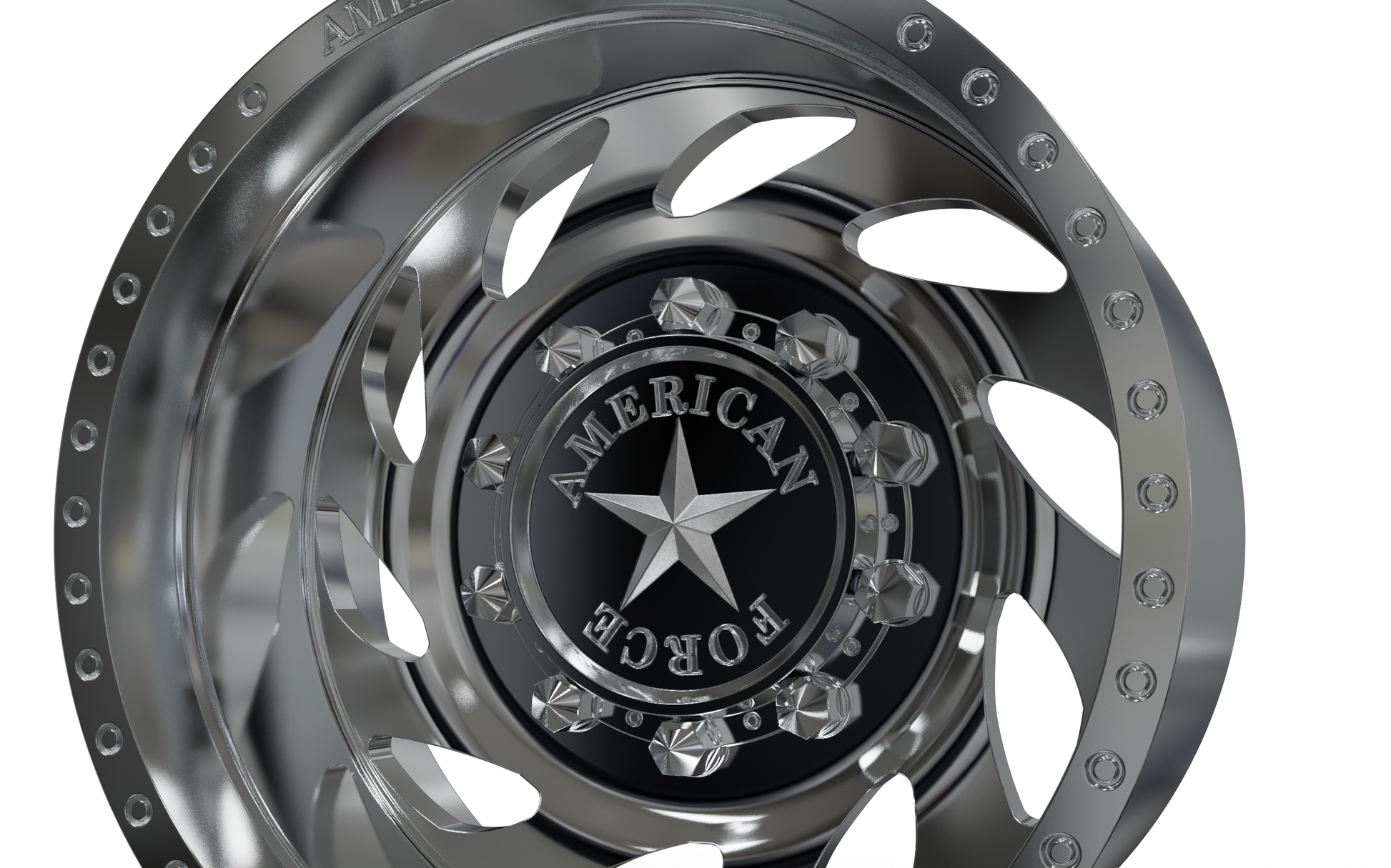 STL FILE REAR AMERICAN FORCE F08 FLOW DRW WHEEL 3D MODEL - ARTISTIT