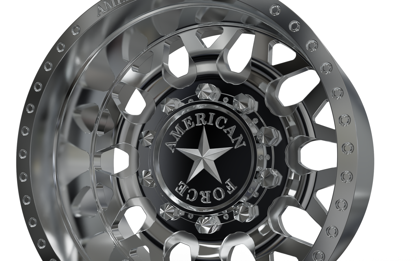 STL FILE REAR AMERICAN FORCE F91 QUAKE DRW WHEEL 3D MODEL - ARTISTIT