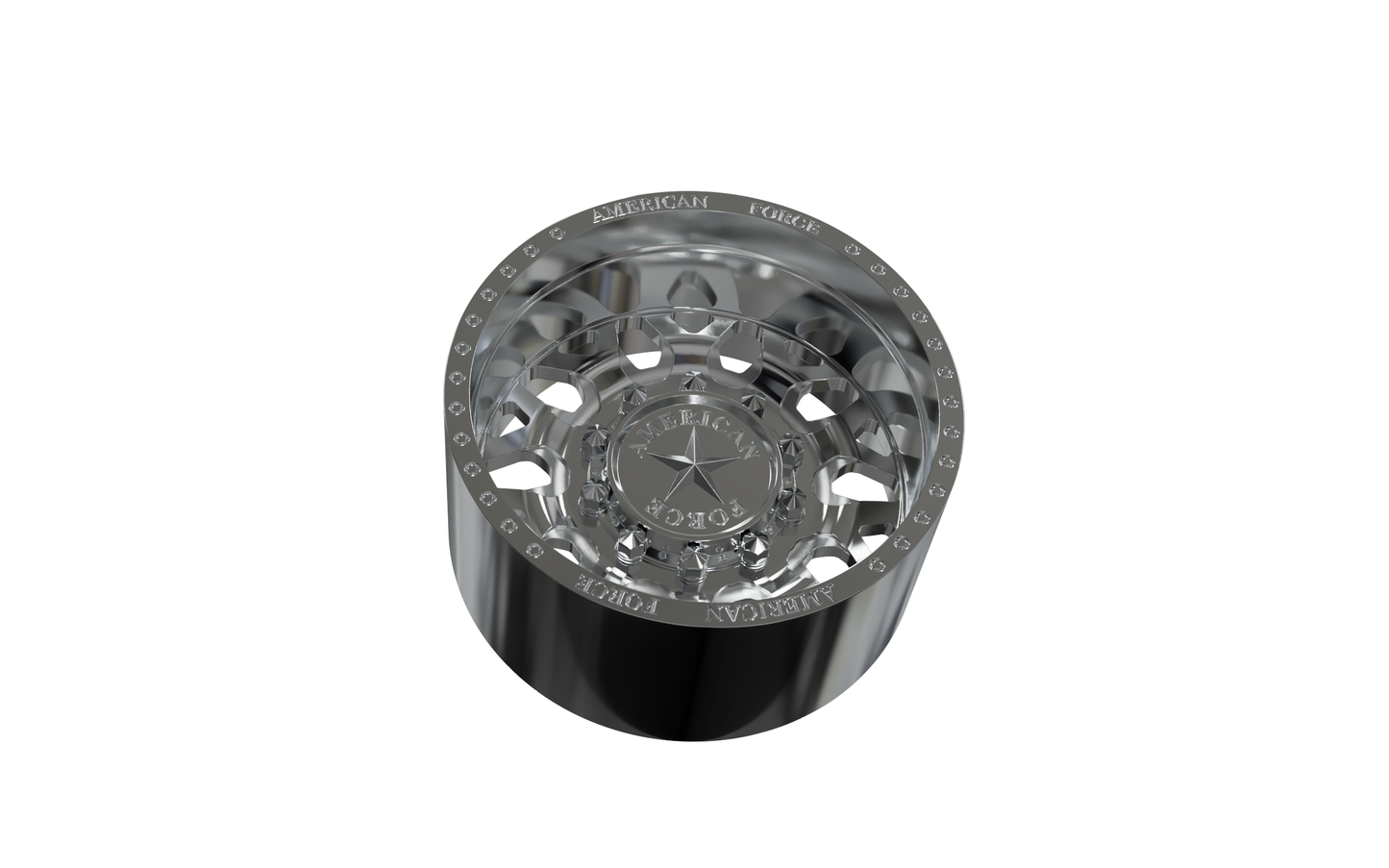 STL FILE REAR AMERICAN FORCE F91 QUAKE DRW WHEEL 3D MODEL - ARTISTIT