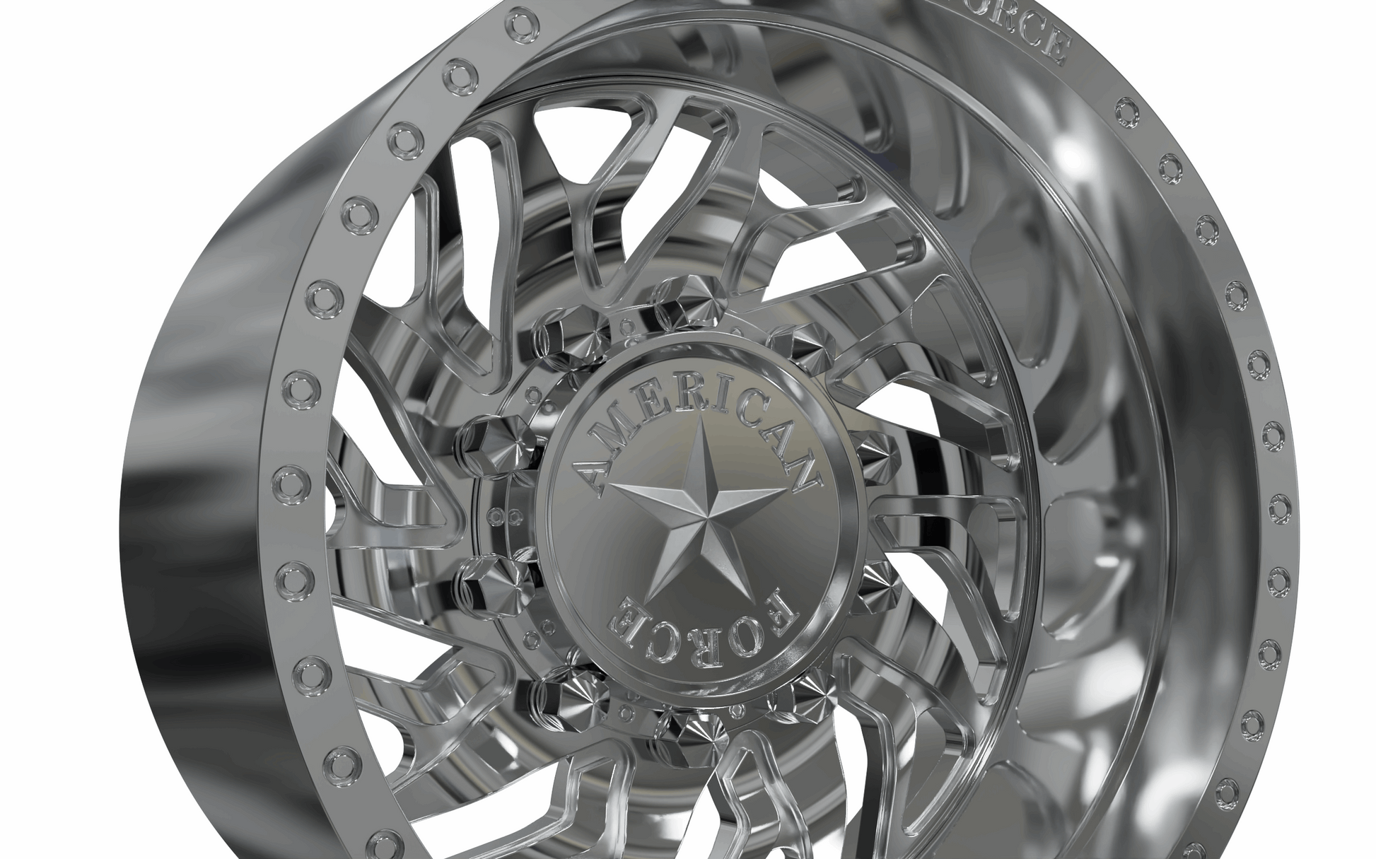 STL FILE REAR AMERICAN FORCE N13 DERANGE DRW WHEEL 3D MODEL - ARTISTIT