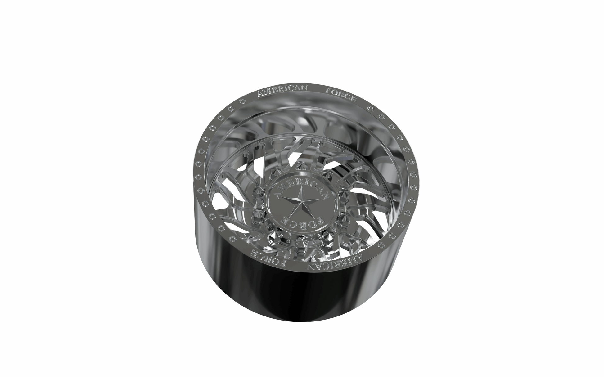 STL FILE REAR AMERICAN FORCE N13 DERANGE DRW WHEEL 3D MODEL - ARTISTIT