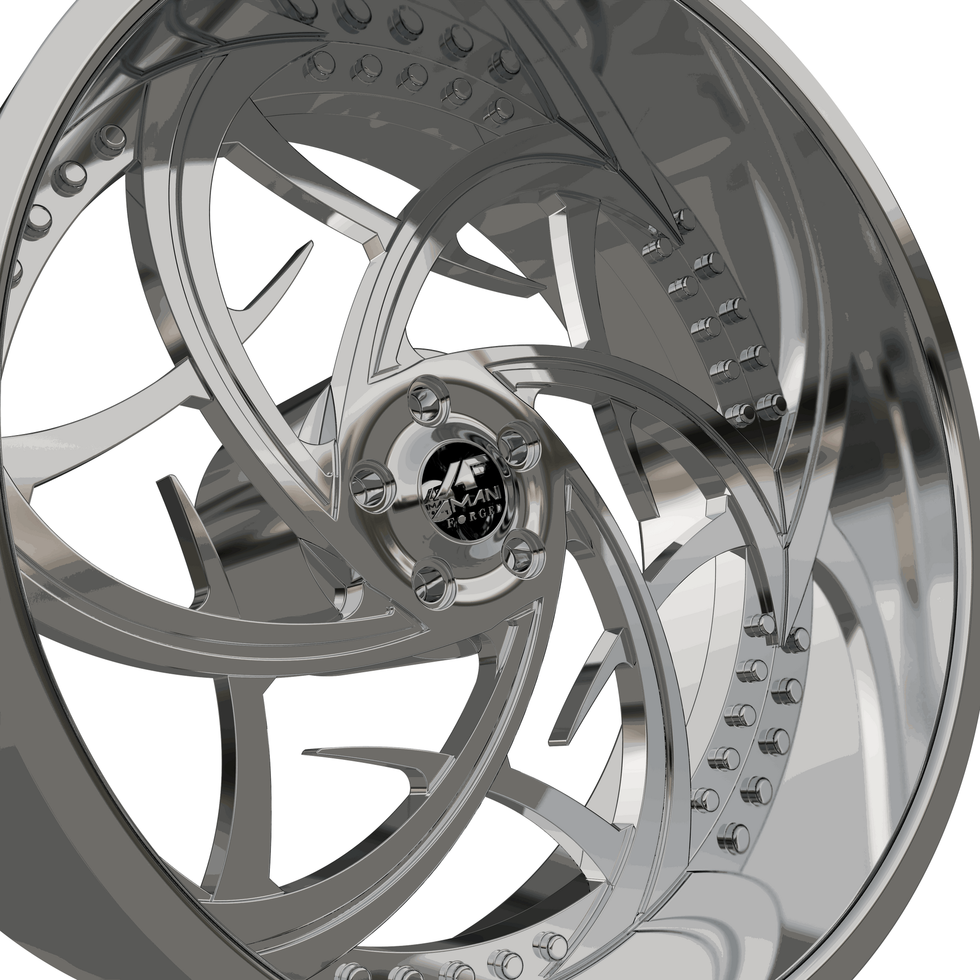 STL FILE AMANI FORGED ALVA ORIGINAL FORGED WHEEL 3D MODEL - ARTISTIT