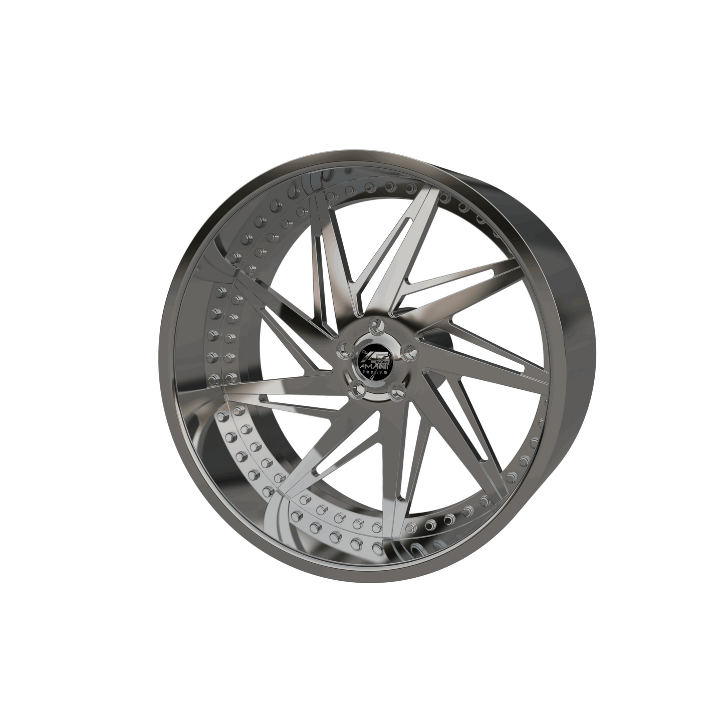 STL FILE AMANI FORGED AMAZIN ORIGINAL FORGED WHEEL 3D MODEL - ARTISTIT