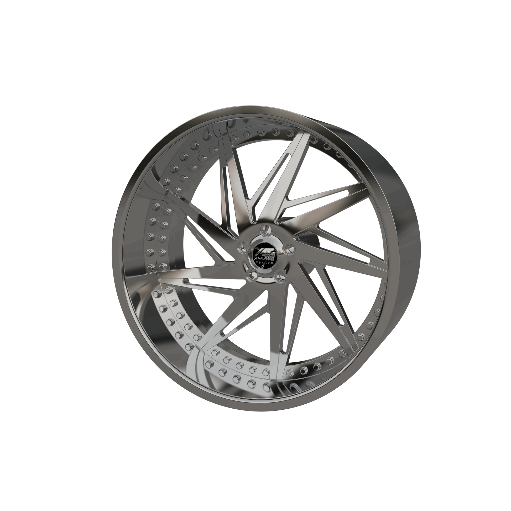 STL FILE AMANI FORGED AMAZIN ORIGINAL FORGED WHEEL 3D MODEL - ARTISTIT