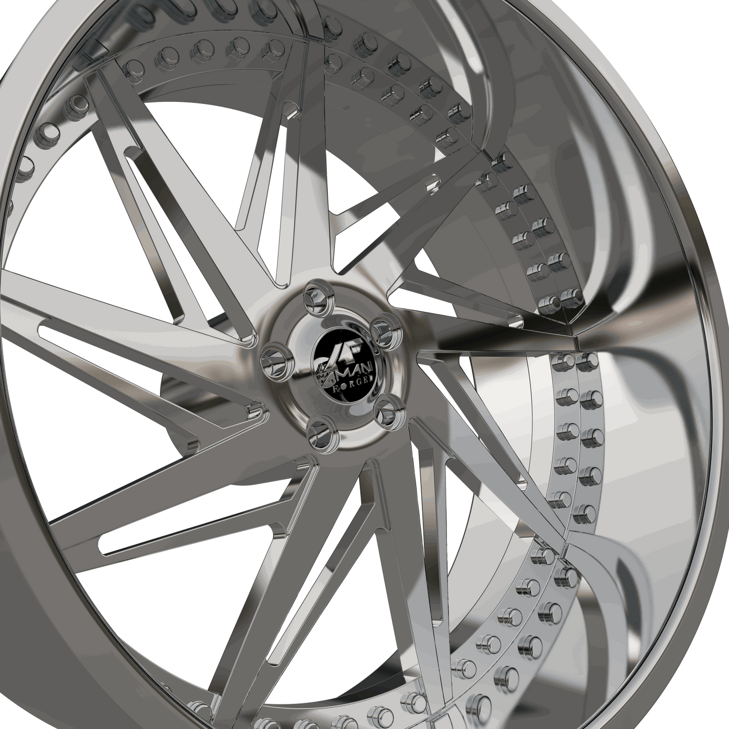 STL FILE AMANI FORGED AMAZIN ORIGINAL FORGED WHEEL 3D MODEL - ARTISTIT