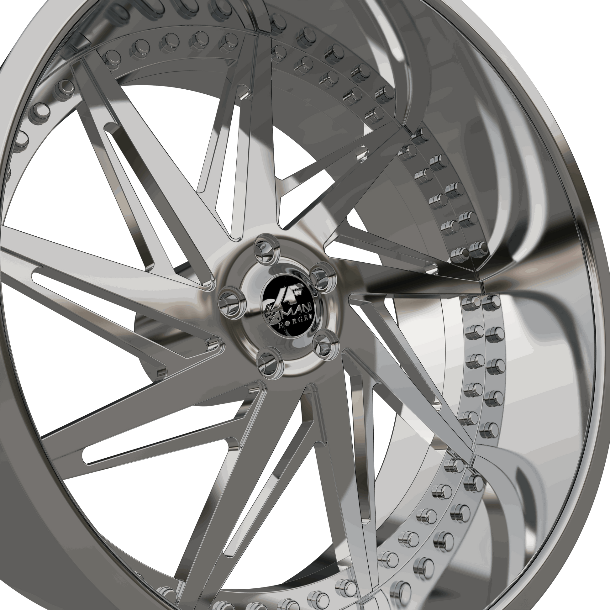 STL FILE AMANI FORGED AMAZIN ORIGINAL FORGED WHEEL 3D MODEL - ARTISTIT