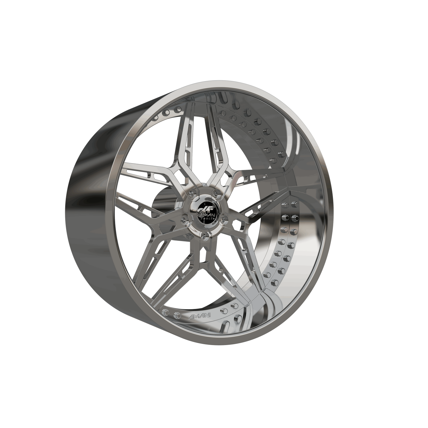 STL FILE AMANI FORGED ARAGON ORIGINAL FORGED WHEEL 3D MODEL - ARTISTIT