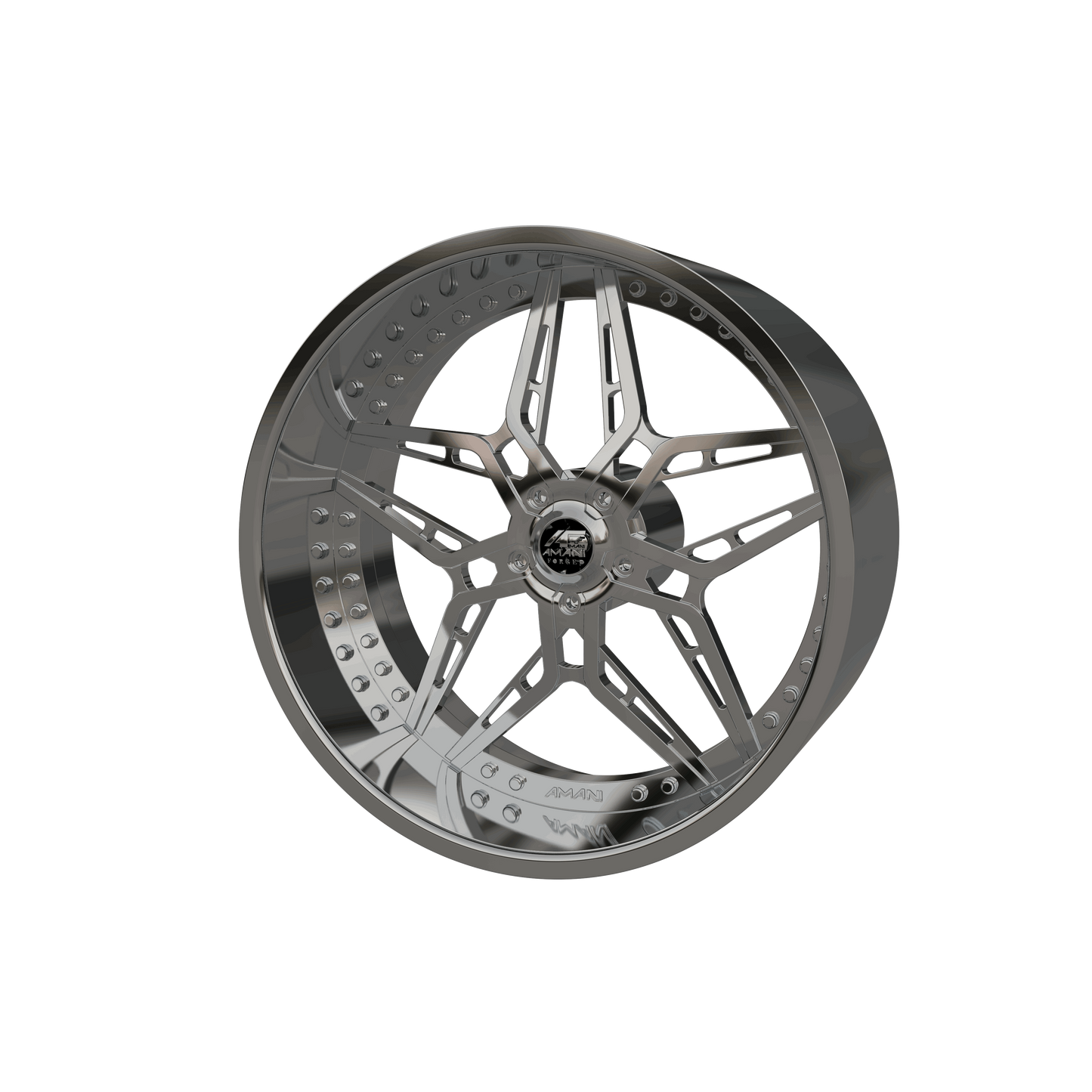 STL FILE AMANI FORGED ARAGON ORIGINAL FORGED WHEEL 3D MODEL - ARTISTIT