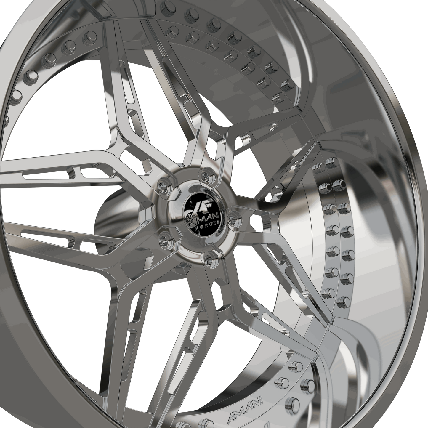 STL FILE AMANI FORGED ARAGON ORIGINAL FORGED WHEEL 3D MODEL - ARTISTIT