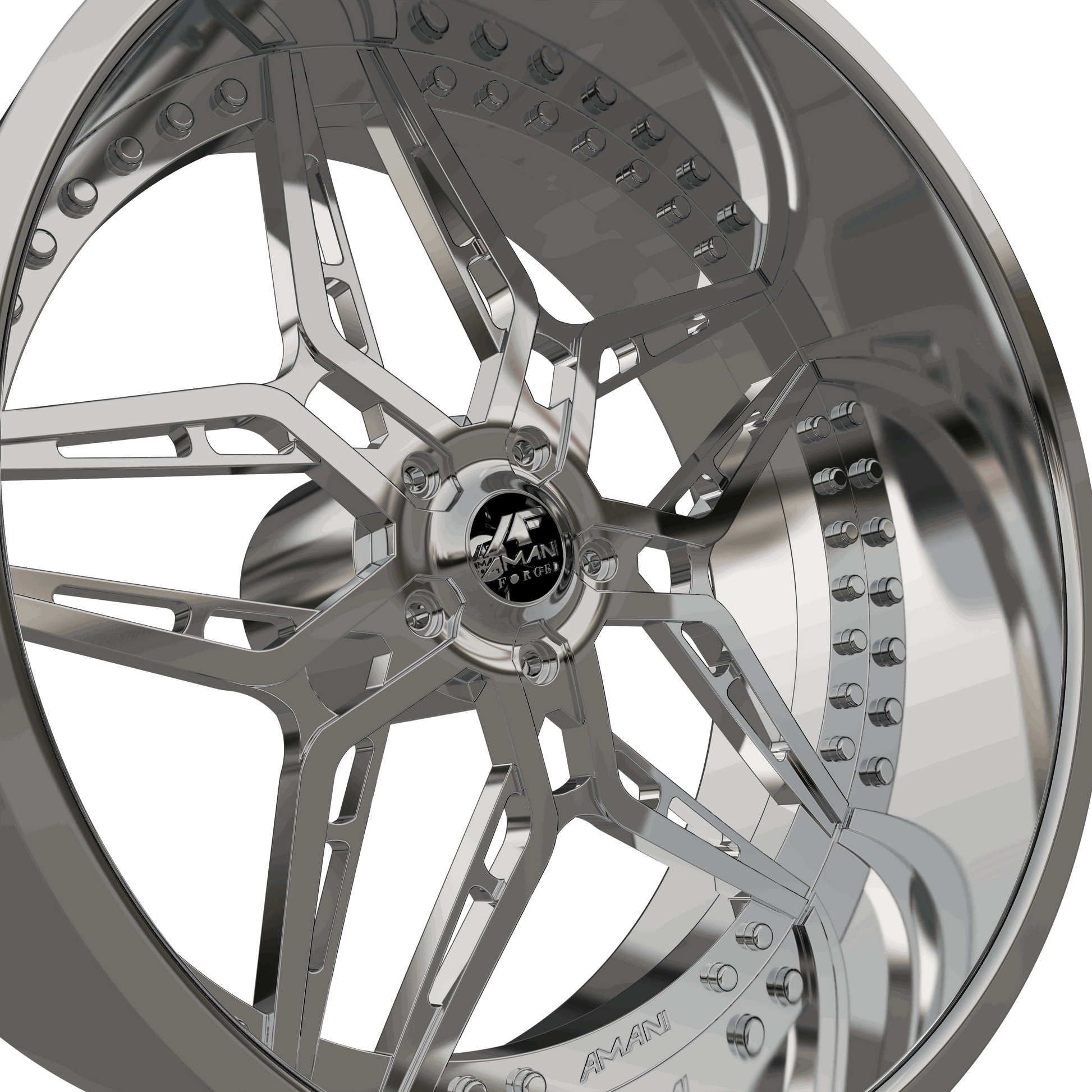 STL FILE AMANI FORGED ARAGON ORIGINAL FORGED WHEEL 3D MODEL - ARTISTIT
