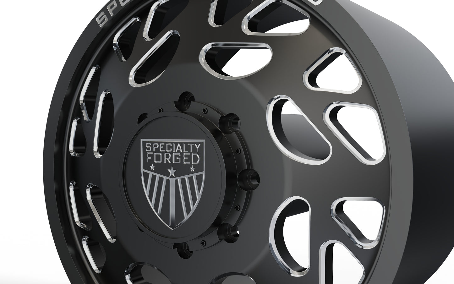 STL FILE FRONT SPECIALITY FORGED D008 DUALLY WHEEL 3D MODEL - ARTISTIT