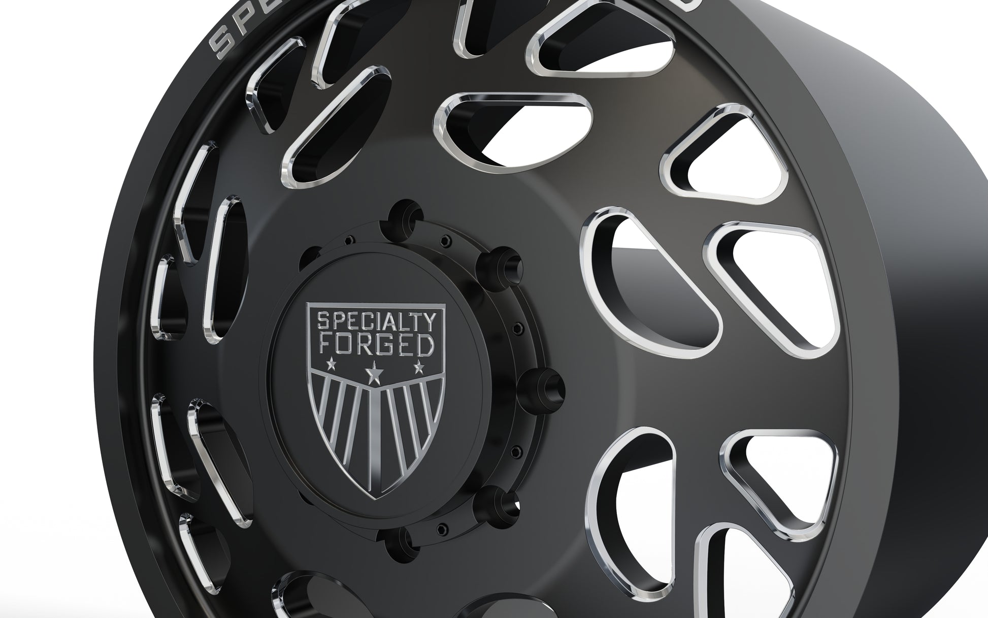 STL FILE FRONT SPECIALITY FORGED D008 DUALLY WHEEL 3D MODEL - ARTISTIT