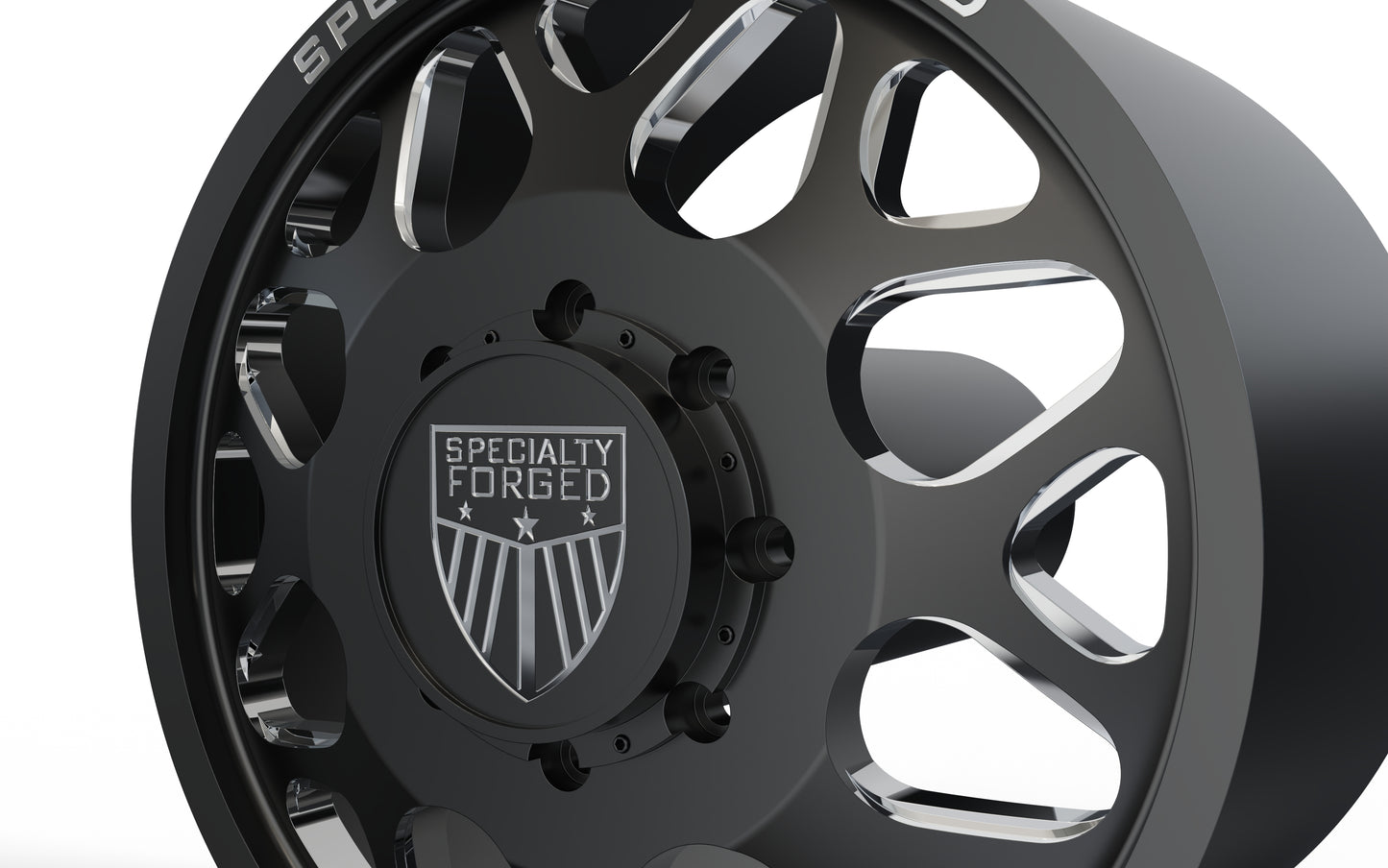 STL FILE FRONT SPECIALITY FORGED D009 DUALLY WHEEL 3D MODEL - ARTISTIT