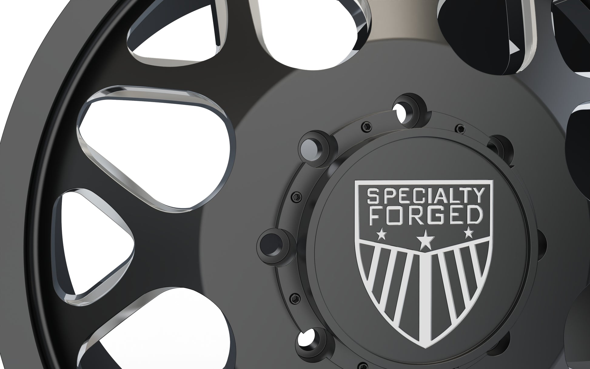 STL FILE FRONT SPECIALITY FORGED D009 DUALLY WHEEL 3D MODEL - ARTISTIT