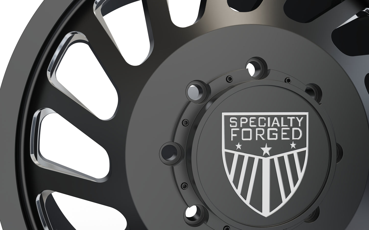 STL FILE FRONT SPECIALITY FORGED D017 DUALLY WHEEL 3D MODEL - ARTISTIT