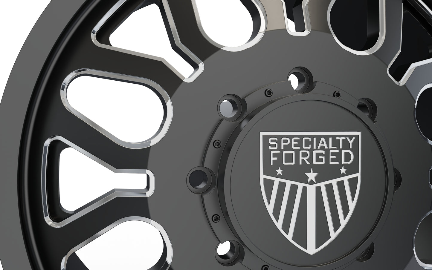 STL FILE FRONT SPECIALITY FORGED D023 DUALLY WHEEL 3D MODEL - ARTISTIT