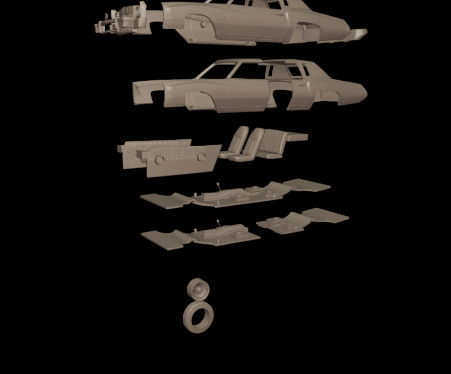 chevrolet monte carlo 1973 3d print model