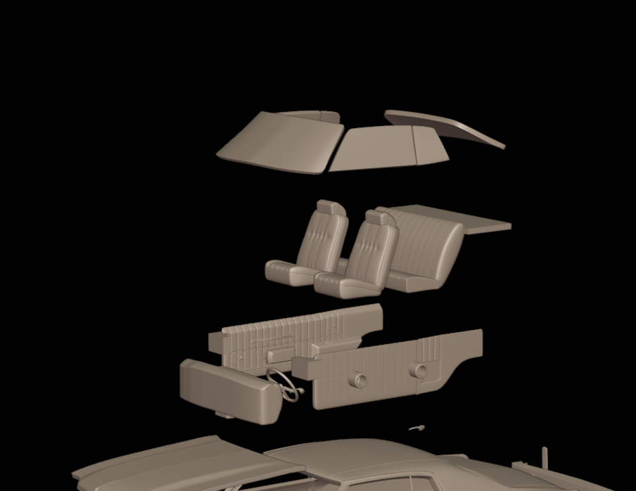CHEVROLET MONTE CARLO 1972 3D PRINT MODEL