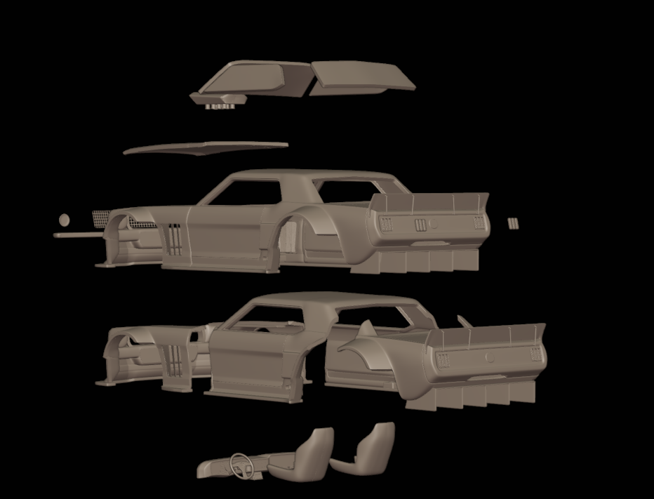 Ford Mustang Hoonicorn 3d print model