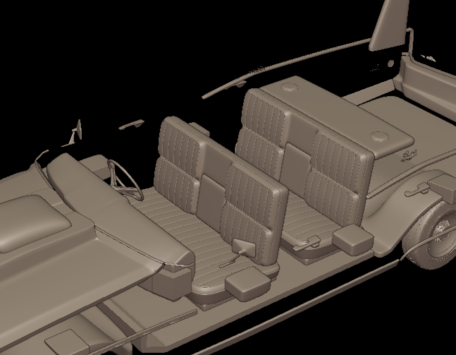 custom Buick Electra 225 1968 four doors 3d print model